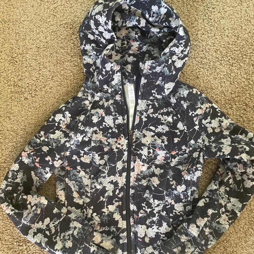 Lululemon Scuba Hoodie Light Cotton Fleece - Floral